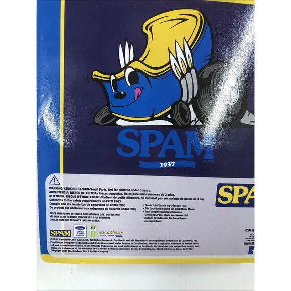 M2 Machines Auto Drivers 1: 64 Scale 1970 Ford Mustang Boss 429 Blue Spam Car - Picture 14 of 16